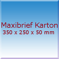 Maxibrief Karton 350x250x50mm
